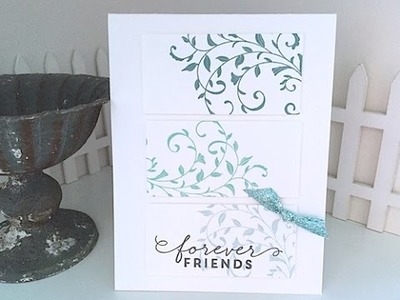 Simply Simple Forever Friends 3-Panel Card by Connie Stewart