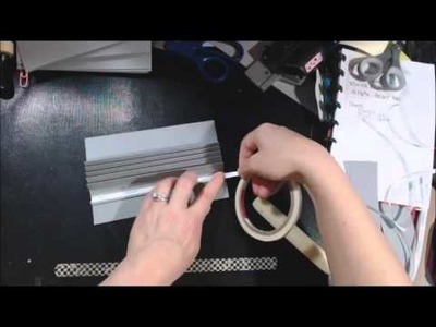 Valentines mini album tutorial - Part 2 covers, binding attaching the pages