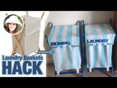 Cheap Laundry Baskets Hack! DIY How to.