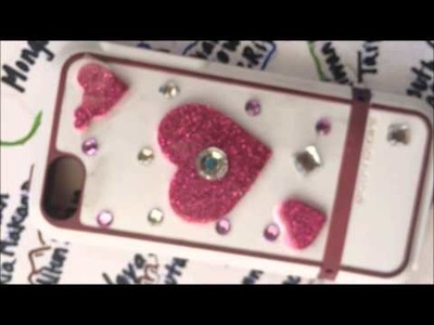 DIY Decorate Cell Phone Case With Stones and Stickers