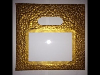 DIY Eggshells Mosaic Gold Picture Frame