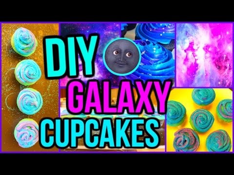 DIY Galaxy Cupcakes: Tumblr Inspired | CartneyBreanne