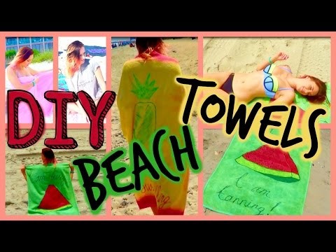 DIY Instagram Worthy Beach Towels: Easy, Fast & Affordable Ideas ♡ Anastasia Cheva
