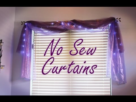 DIY: No Sew Curtains