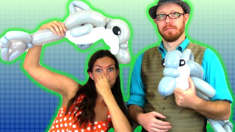 Dolphin Balloon Animal Tutorial with NATE the GREAT!!
