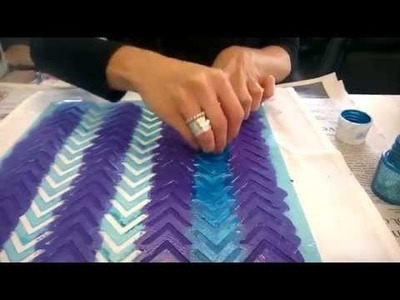 Fabric Painting - DIY Summer Placemat using Pebeo Setacolour Fabric Paint - Crafty Crusaders