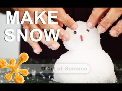 How to make Artificial snow - Cool DIY Science Experiment- dartofscience