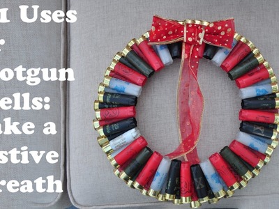 Make a Festive Christmas Wreath with Shotgun Shells Tutorial