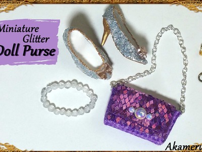 Sparkly Miniature Glitter Purse.handbag - Fabric Tutorial