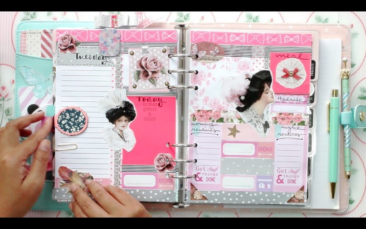 #2 How I set up my daily pages for my kikki.K Planner | DECORATE WITH ME | Filomioz