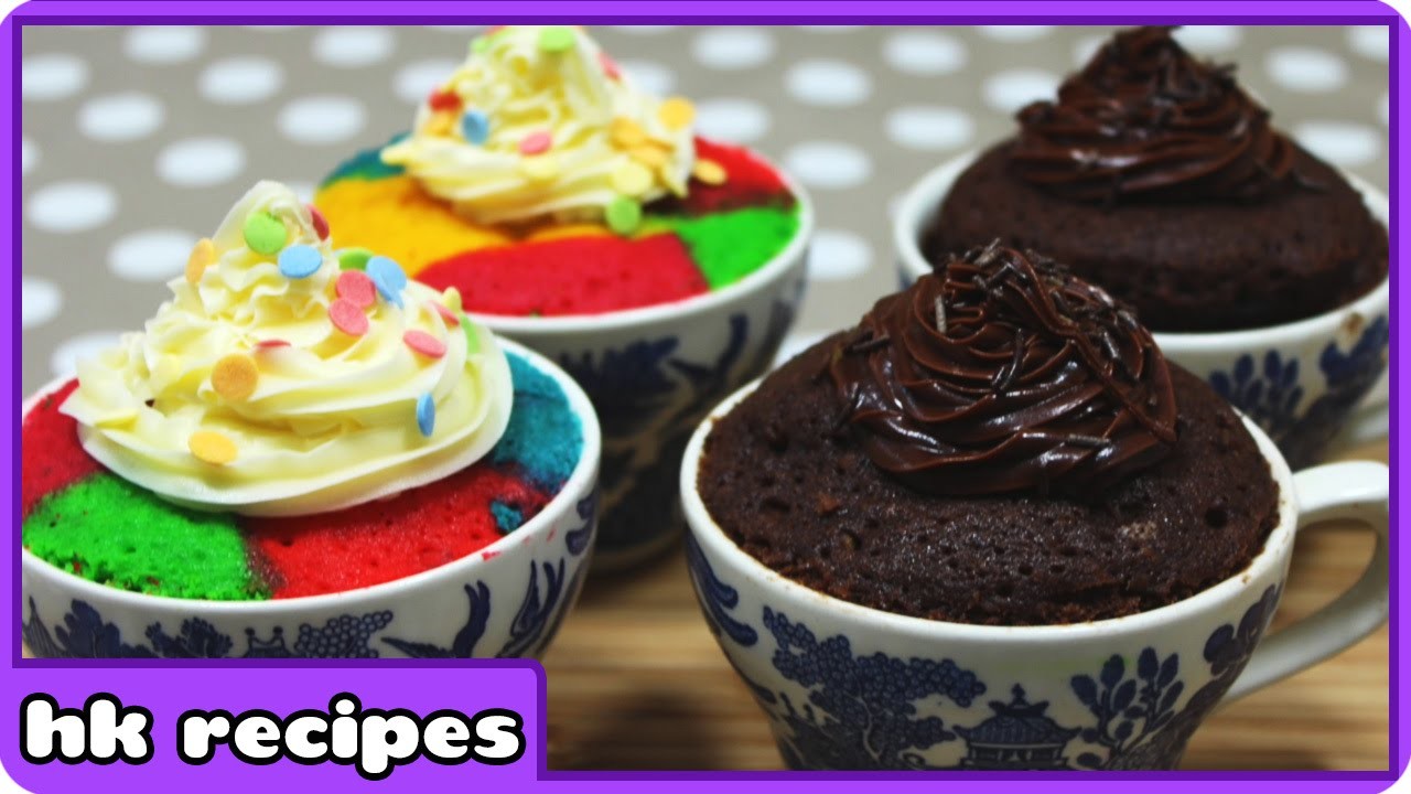 2 Minutes Microwave Cupcakes, Simple Recipes DIY Quick and Easy