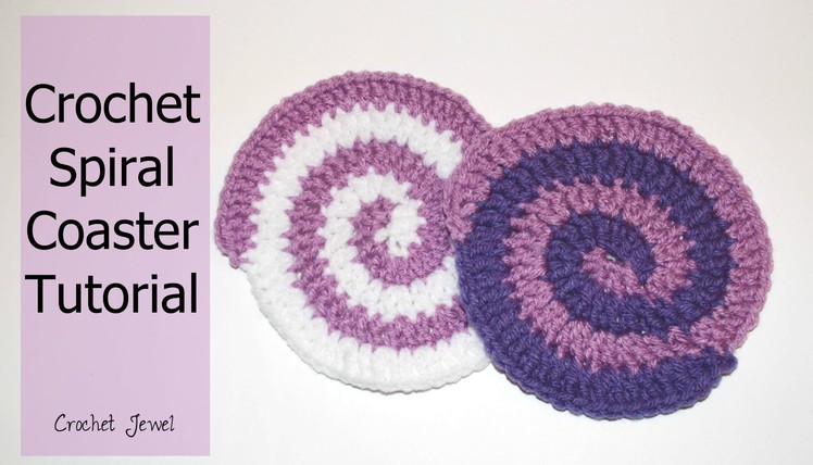 Crochet Spiral Coaster Tutorial