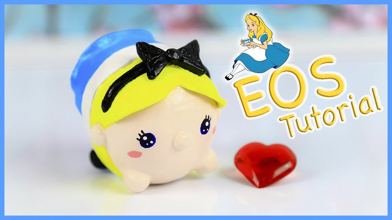 DIY EOS Lip Balm: Alice in wonderland Tsum Tsum Tutorial ~ Air Dry Clay