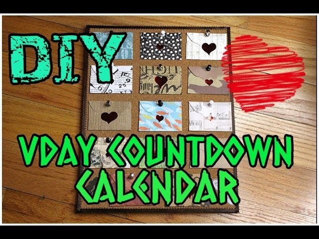 DIY Valentine's Day  GIFT IDEA: Countdown Calendar
