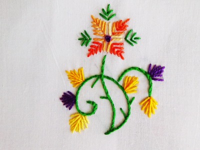 Hand Embroidery: Straight Stitch
