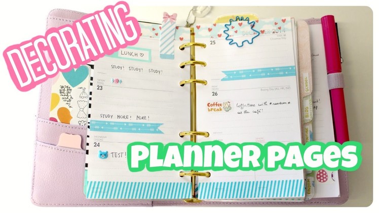 How to decorate your planner pages?