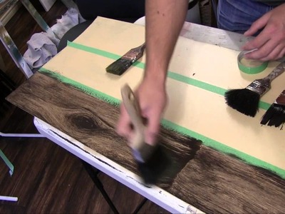 How to paint a Faux wood Floor Tutorial