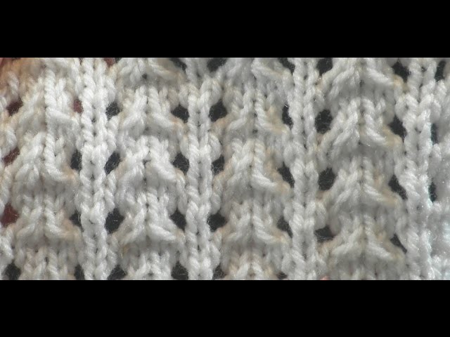Knit Pattern * VERY EASY LACE STITCH *