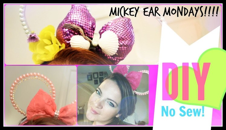 No Sew Princess Pearl Minnie or Mickey Ears