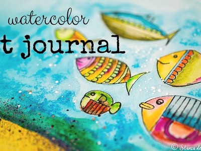 Watercolor Art Journal - Prima Oil Pastel - April