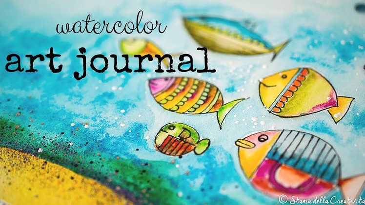 Watercolor Art Journal - Prima Oil Pastel - April