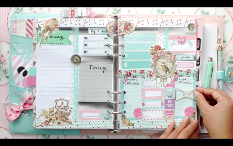 #1 How I set up my daily pages for my kikki.K Planner | DECORATE WITH ME | Filomioz