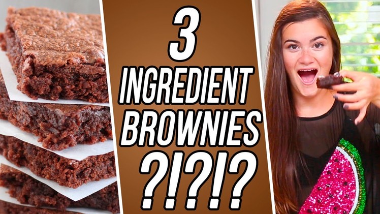2 Ingredient Nutella Brownies?! CloeCouture 3 Items Or Less!