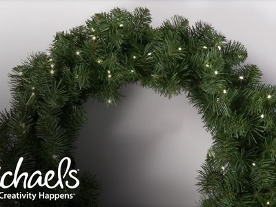 Add Lights to Your Wreath | Make It Merry | Michaels