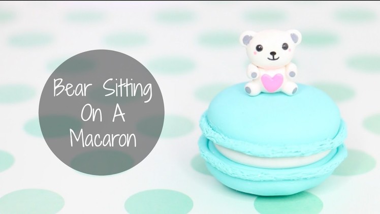 Bear Sitting On A Macaron
