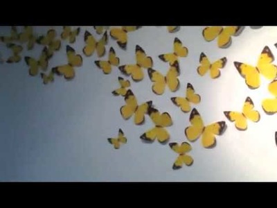 Butterfly Wall Decal Removable Sticker DIY Art 3D Wallpaper Sticky Notes