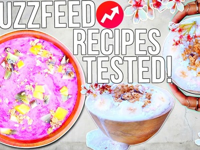BUZZFEED Smoothie Bowl Recipes Tested! | TanaMontana100