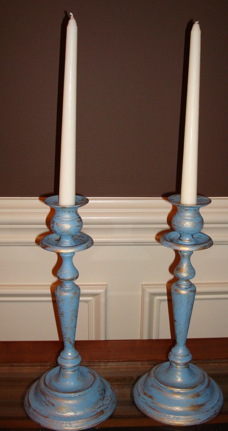Chalk Paint Metal Series - Crackle Painting Candlesticks - FINISHED VIDEO