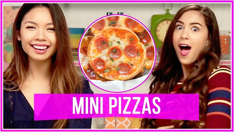 DIY EASY MINI PIZZA BITES! | Let's Get Snacking w. MissTiffanyMa and ClayCupcakes4