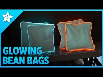 Glowing Bean Bags with EL Wire