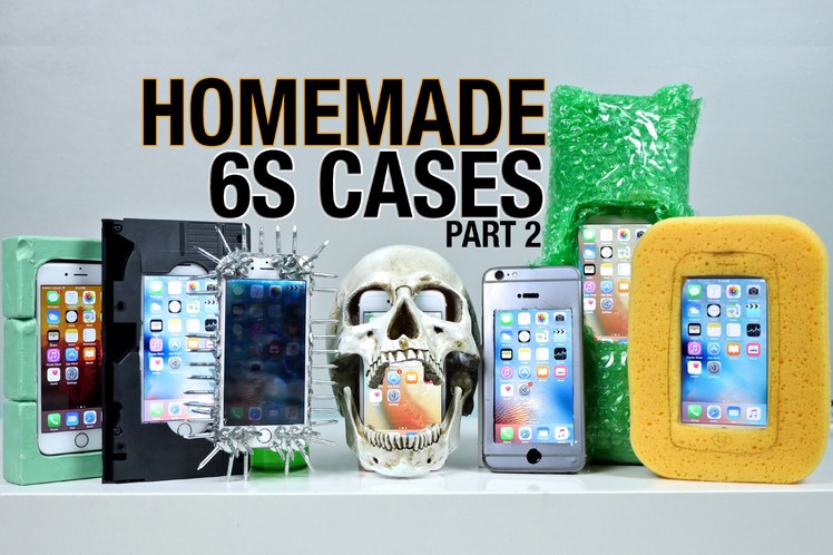 Homemade iPhone 6S Cases Drop Test Part 2!