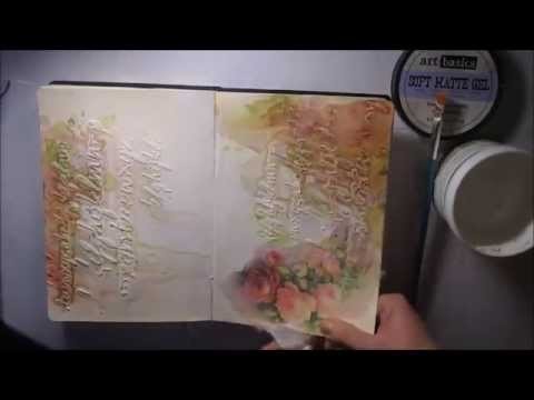 How to artjournaling - 'Life' mixed media journal page. decujournal