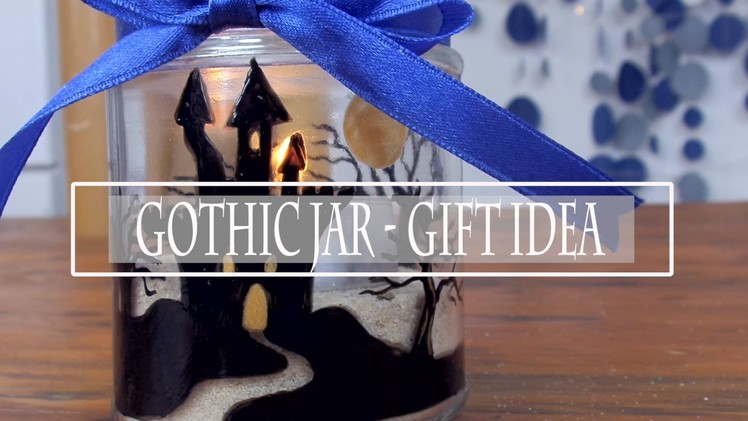 How to cheat at DIYs - Gothic Jar Gift Idea