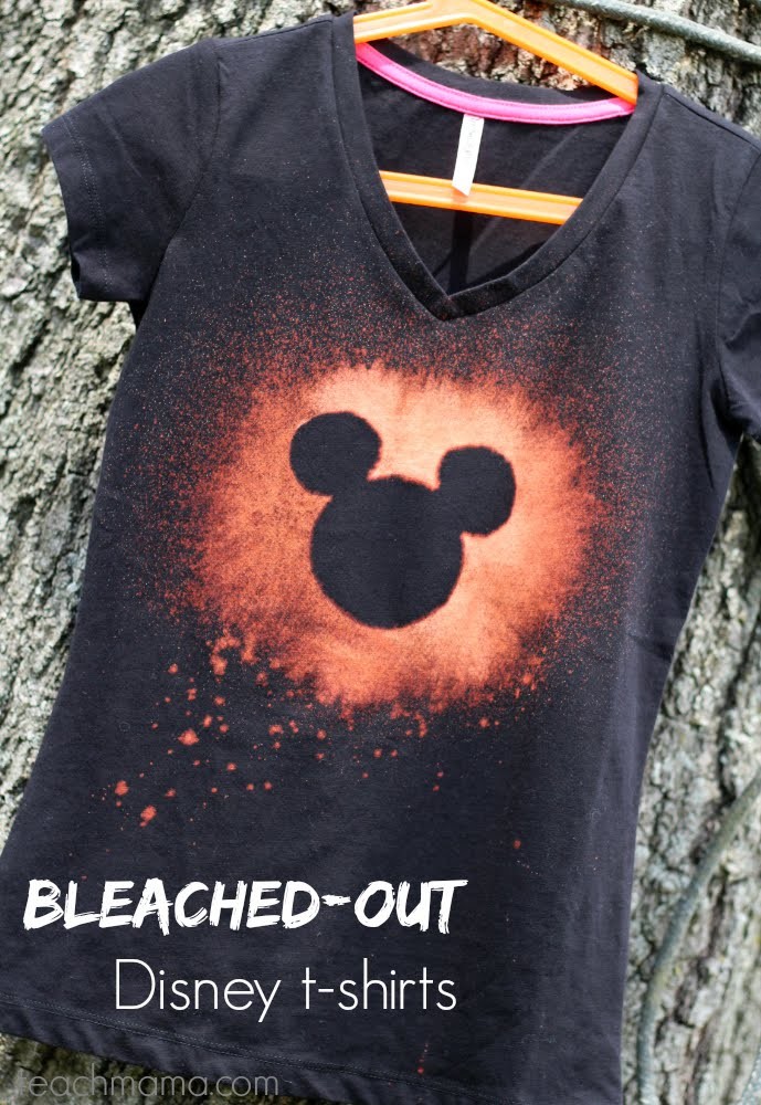 How to make a bleached out disney t-shirt | crafts | teachmama.com