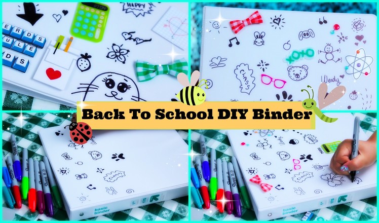 How To Make an Easy Back To School Binder. Folder - School Supplies DIY