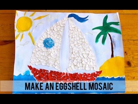 How to make an eggshell mosaic