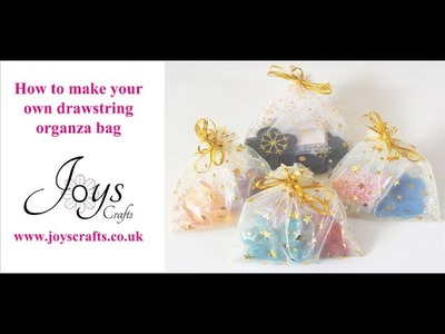 How to make organza draw string favour bags!
