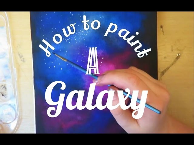 How to paint a galaxy |Drawicorn
