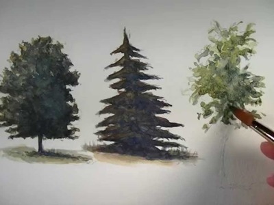 How to Paint Trees with Watercolor