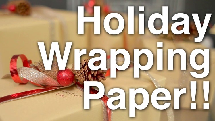 How to Wrap Holiday Gifts!!