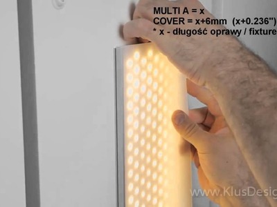 Low-Profile KLUS LED Wall Sconce or Ceiling Light
