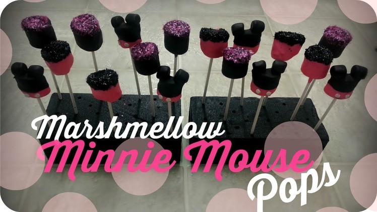Marshmellow Minnie Mouse Pops