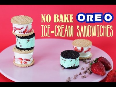 OREO IceCream Sandwich Recipe | Strawberry Shortcake & Mint Chip | My Cupcake Addiction