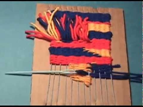 Weaving on a Cardboard Loom (version 2)