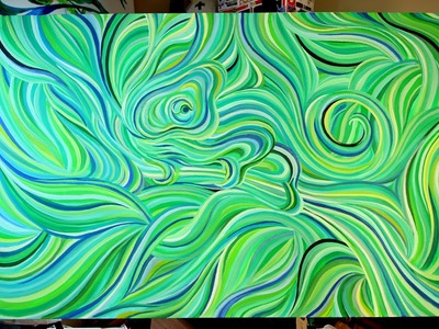 Abstract Chameleon Acrylic Painting ^_^