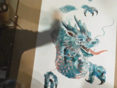 Acrylic Dragon Speed Painting by Birdy